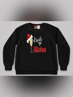 NWT Women’s Spencer's Drink Up Bitches Ugly Christmas Sweater Size Medium